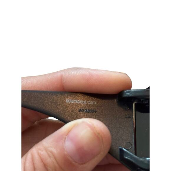 Solar Shield Women's Black Polarized Wear Over Smoke Driving Sunglasses - Picture 2 of 7